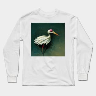 Stork shaped water lily Long Sleeve T-Shirt